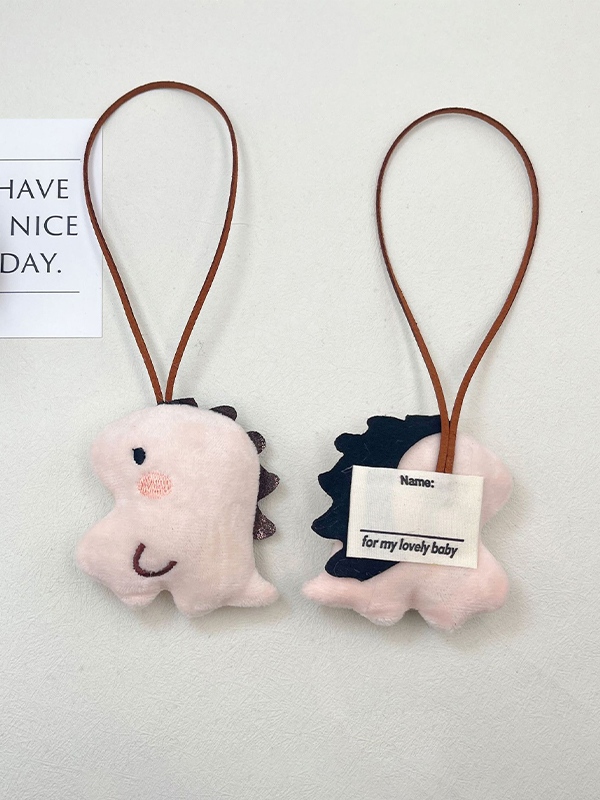Niedlicher Dinosaurier-Namensschild-Taschenanhänger-1