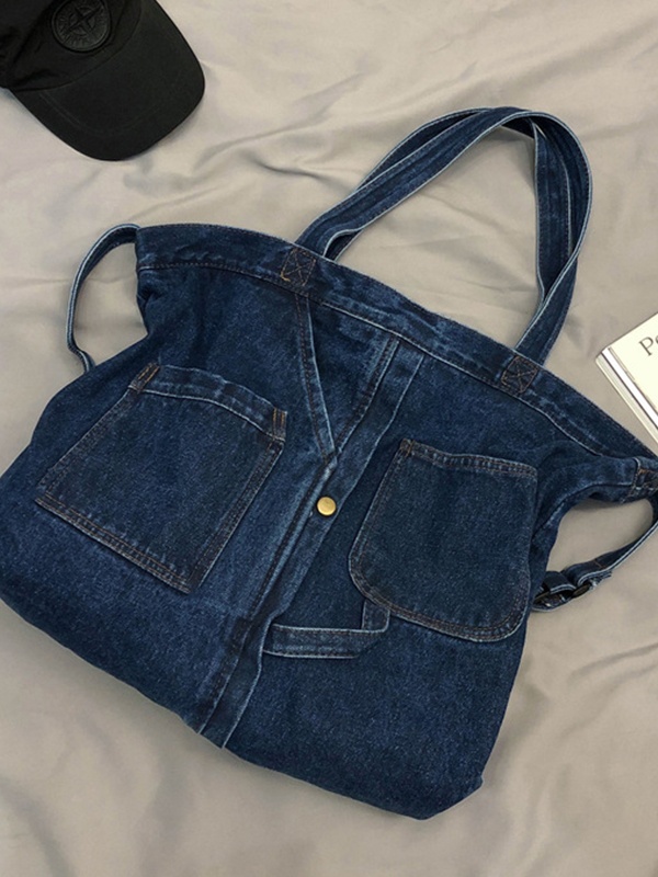 Große Shopper-Tasche aus Vintage-Denim-3